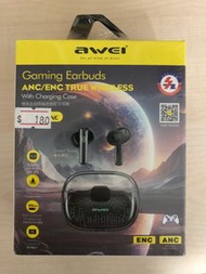 Awei ENC&amp;ANC雙咪主動降喋遊戲藍芽耳機