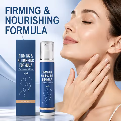Firm Restore Formula Night Cream For Face & Neck, Overnight Deep Hydration Let Smoother-Looking Skin