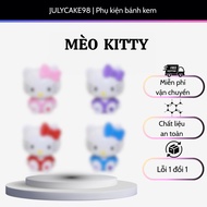 [COMBO 5] Hello Kitty cat cake decoration, Kitty cat birthday cake decoration