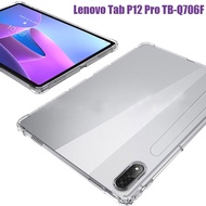 Soft Transparent Case For LENOVO Tab XiaoXin Pad Pro 12.6" Tablet Tab P12 Pro TB-Q706F Q706N TPU Silicone Jelly Protective Cover