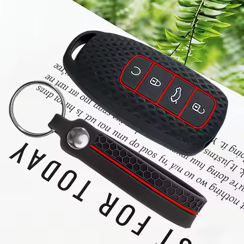 Premium Silicone Car Key Case Cover With Keychain-For Chery Tigo 7 8 Pro Max Omoda C5 Tigo 7 8 Plus 