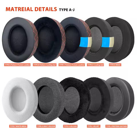 Nullmini Cooling Gel Earpads for JBL LIVE 650BTNC 660NC E65BT Headphones Replacement Cushion Sleeve 