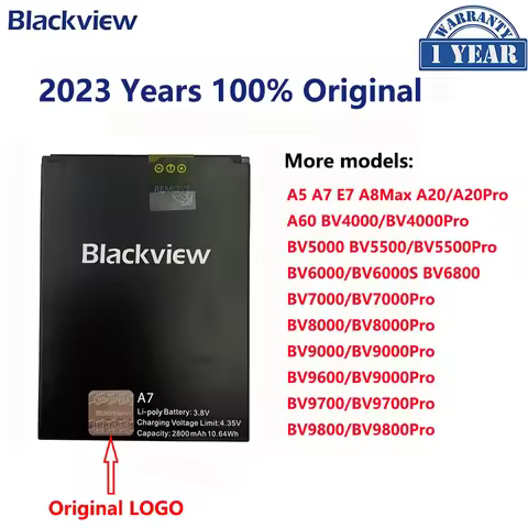 100% Original For Blackview A7 A5 A60 E7 E7S A8 Max A20 BV4000 BV5000 BV6000 BV6000S BV7000 BV8000 B