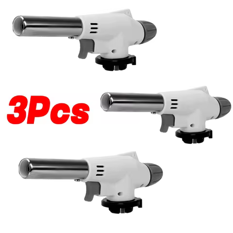 Multifunctional Flame Gun with Adjustable Flame for BBQ, Cooking, Soldering Camping Gas Burner Cooki