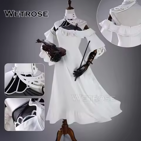 【Wetrose】In Stock Wuthering Waves Phrolova White Dress Cosplay Costume