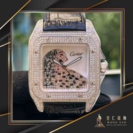 🤴🏻👑 Cartier Santos100 XL 後加石 後加錶面 2656 大裝
