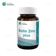 ไบโอติน ซิงค์ x 1 ขวด Biotin Zinc โกลบอลวิตามิน Global Vitamins ซิงค์zinc