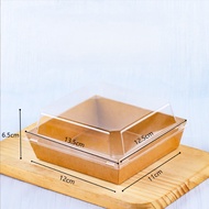 YUEW [10 PCS] CHOCOLATE BOX 11X12CM 11 CM X 12 CM 11CMX12CM 11X12 Dessert Box Heat Resistant Oven Mi