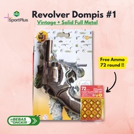 Pistol Dompis Mainan Pistol Jadul Ful Metal Besi Bonus Peluru Petasan