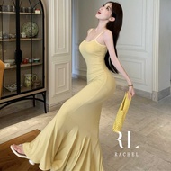 Tight-Fitting Long Dress Show Back Sexy Light