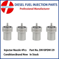 4Pcs Diesel Fuel Injector Nozzle Tips 105007-1290 DN10PDN129 Spray Injection Nozzles for MITSUBISHI 