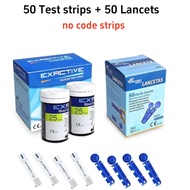 EXACTIVE VITAL เครื่องวัดน้ำตาลในเลือด แถบทดสอบน้ำตาลในเลือด เข็มเก็บเลือด ภาษาอังกฤษ Blood Pressure