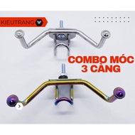Vario Vision stainless steel TITAN motorbike hanger comes with 3 convenient U-shaped hooks that can 