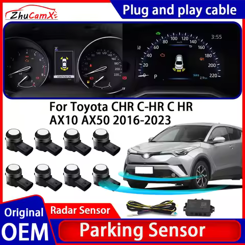 ZhuCamX OEM Car Parking Sensor Kit Buzzer Alarm Reverse Radar Detector System For Toyota CHR C-HR C 