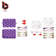 blesiya Soap Making Tray Silicone DIY Kit Reusable Silicone Maker Candle Maker Handmade Craft Kit fo