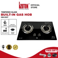 IZOTON Tempered Glass Built-in Hob IGH-2027 Dapur Gas Masak Gas Cooking Stove Kitchen Appliances 煤气炉