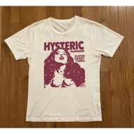 Hysteric Glamour 90s Retro Print T-Shirt Charcoal Color For Men And Women Unisex Short Sleeve Shirt 