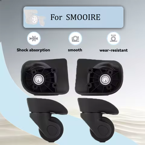 For SMOOIRE W066 Easy Install 360° Rotating Silent Luggage Wheels Universal Suitcase Repair Parts