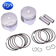 2 Bộ xi lanh piston và Bộ vòng piston STD 64mm 64.25mm 64.5mm Pin 15mm kwo cho Honda steed400 bros40