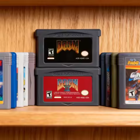 GBA Game CartridgeDOOM Series Cartridge 32-Bit Video Game Console Card DOOM 1 DOOM 2 For GBA GBASP N