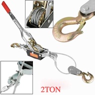 2 TON DOUBLE HOOK MULTI FUNCTION RATCHET HAND TIGHTENER WIRE ROPE HAND PULLER CABLE LIFTER MONKEY JA