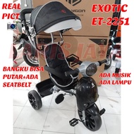 SEPEDA RODA TIGA EXOTIC ET 2251 SEPEDA MODEL VESPA RODA TIGA STROLLER SEPEDA ANAK RODA TIGA