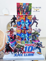 Avengers - Snack Tower Birthday  / Ulang Tahun Kue Snack Tingkat