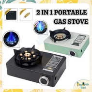 5200W/6500W 2IN1 OUTDOOR GAS STOVE PORTABLE WINDPROOF CAMPING STOVE MINI CASSETTE STOVE HOUSEHOLD GA