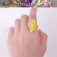 916 gold boutique non-fading leaf ring female models 916 gold 916 gold opening fashion leaf wellso