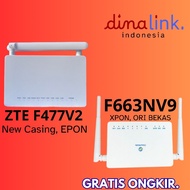 MODEM XPON ZTE F663NV9 - F663NV3A - F673AV9A - F477 V2 EPON ORI USED