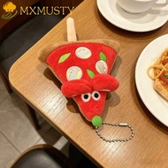 MXMUSTY 6pcs Pizza Mouse Keychain, Keychain Combination Cartoon Friendship Pizza Pendant, Tomato Fas