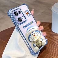OPPO A6 A5 Pro 5G Casing OPPO A6X A6 Casing Cute Cartoon Lucky Doraemon Clear Jelly Soft Shockproof 
