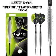 HARROWS STEEL TIP DARTS - 23G/24G SHARD 90% TUNGSTEN STEEL TIP DART SET
