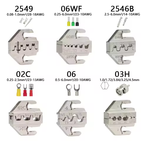 Crimping Tool Pliers Crimp Jaw Set,4mm slot jaws, SN-2549 / 02C / 06WF / 06 / 2546B / 03H, used for 