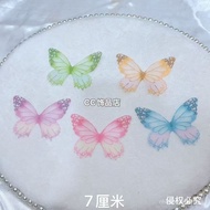 Super Fairy Colorful7Sheer Tulle Butterfly Hair Beauty Decorative Hair Ornaments JX1N