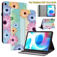 For Realme Pad 10.4-Inch Case RMP2102 RMP2103 Tablet Casing Fashion Cartoon Pattern Leather Cover St
