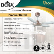 DEKA Fan DEKA F5DC BABY Pro FANZO Fan FANZO CHAMPION PRIMO TURBO HUNTER 38"42"46"Baby Ceiling Fan DC