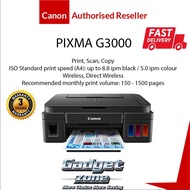 CANON PIXMA G3000 COLOR INK PRINTER | PRINT | COPY | SCAN | WIRELESS PRINT