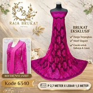 Code 6340 - Glossy Laminated Brocade Panel Fabric - Grade B - Length 2.7 m Width 1.5 m - Material fo