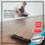 4mm SPC Flooring 10pcs/24sqft Vinyl Click Interlocking Waterproof Flooring