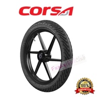 CORSA SPORT RAIN SR 70/90-17 , 80/90-17 , 90/80-17 TUBELESS TYRE TAYAR Y15ZR LC135 SRL RS150 LAGENDA EX5