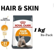 [Repack] Royal Canin Hair and Skin 1kg 500g
