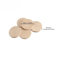 20pcs 1.5cm-5cm Unfinished Wooden Discs Wood Circles Wood Discs Slices Round Wood Coins for DIY Craf