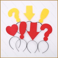 333 Cartoon Funny Headband Headdress Halloween Photo Props Personality symbol Question Exclamation M