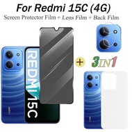 Redmi 15C Tempered Glass Redmi 15 Screen Protector Redmi 14C A3 A5 Camera Lens Protector Full Cover 