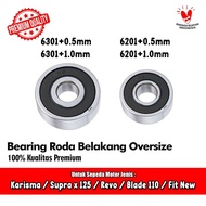 Oversized Rear Wheel Bearing 6201 6301 + 0.5 1.0 mm HONDA Karisma Supra x 125 Revo Blade Fit New