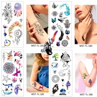 !READY STOCK! SteadyINK 19*9CM Mini Cute Animals Ocean Lives Dreamcatcher Kids Tattoo Sticker Body A