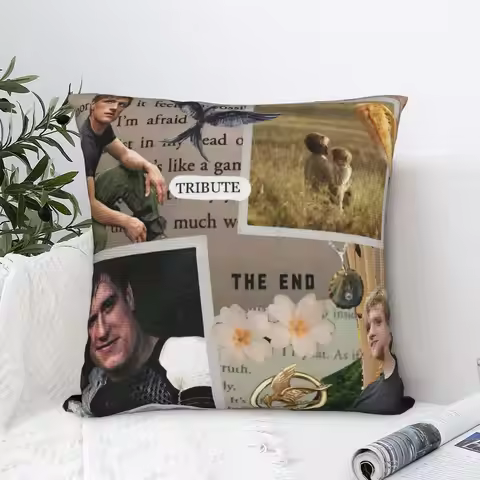 Soft Hunger Games Peeta Mellark Pillowcase Polyester Cushion Cover Gift Josh Hutcherson Pillow Case 