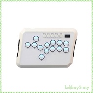 [LzdjfmydcMY] Fighting Game Keyboard Rounded Corners Fighting Game Keyboard Controller RGB Lighting 