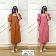 Dress Polos Casual Dress I Midi Dress Korean Style I Dress Korean